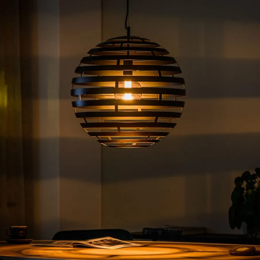 Hanglampen< Hanglamp Emile Zwart - E27 - Ø 50 cm