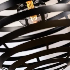 Hanglampen< Hanglamp Emile Zwart - E27 - Ø 50 cm