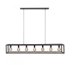 Hanglampen< Hanglamp Eric Zwart - 7 x E27 - 168 cm breed
