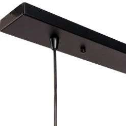 Hanglampen< Hanglamp Eric Zwart - 7 x E27 - 168 cm breed