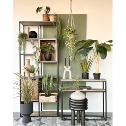 Kunstplanten & Bloemen< Hangplant Bamboo Groen - 50 cm hoog