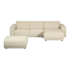 Voetenbanken|Fauteuils< Hocker Kobe Beige - 95x65 cm