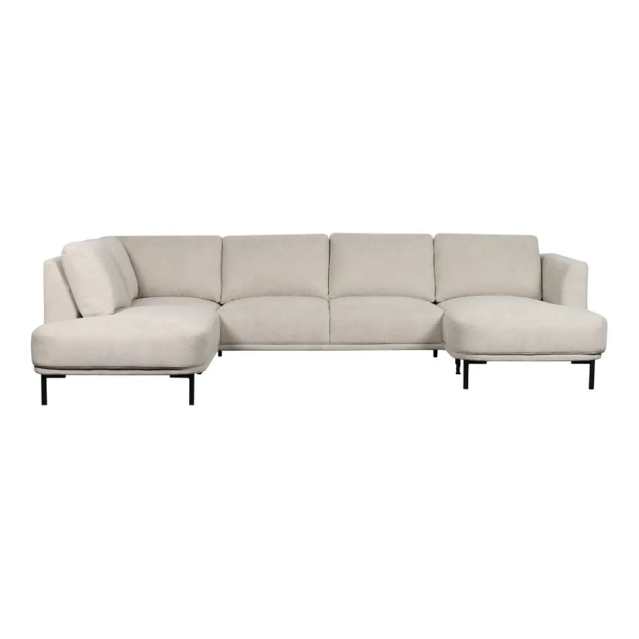 U-Banken< Hoekbank Andelst Divan Links Beige
