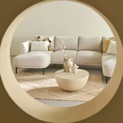 U-Banken< Hoekbank Andelst Divan Rechts Beige