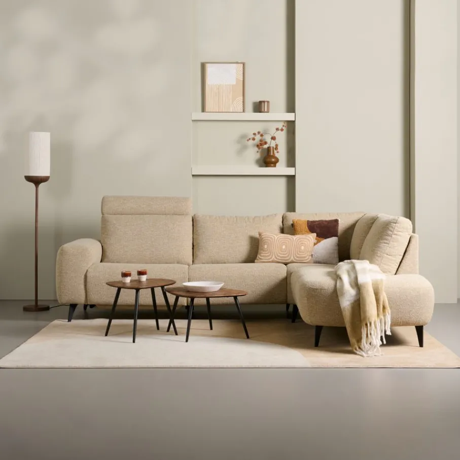 Hoekbanken< Hoekbank Axel Rechts Beige