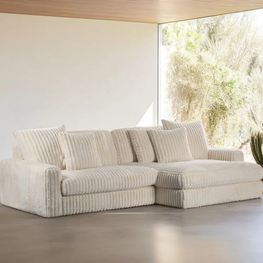 Hoekbanken< Hoekbank Brem Rechts Beige