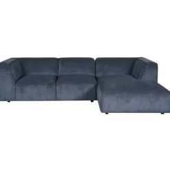 Modulaire Banken|Hoekbanken< Hoekbank Dundee Rechts Blauw