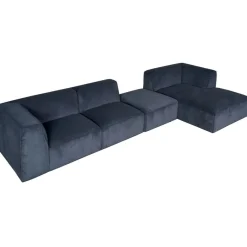 Modulaire Banken|Hoekbanken< Hoekbank Dundee Rechts Blauw