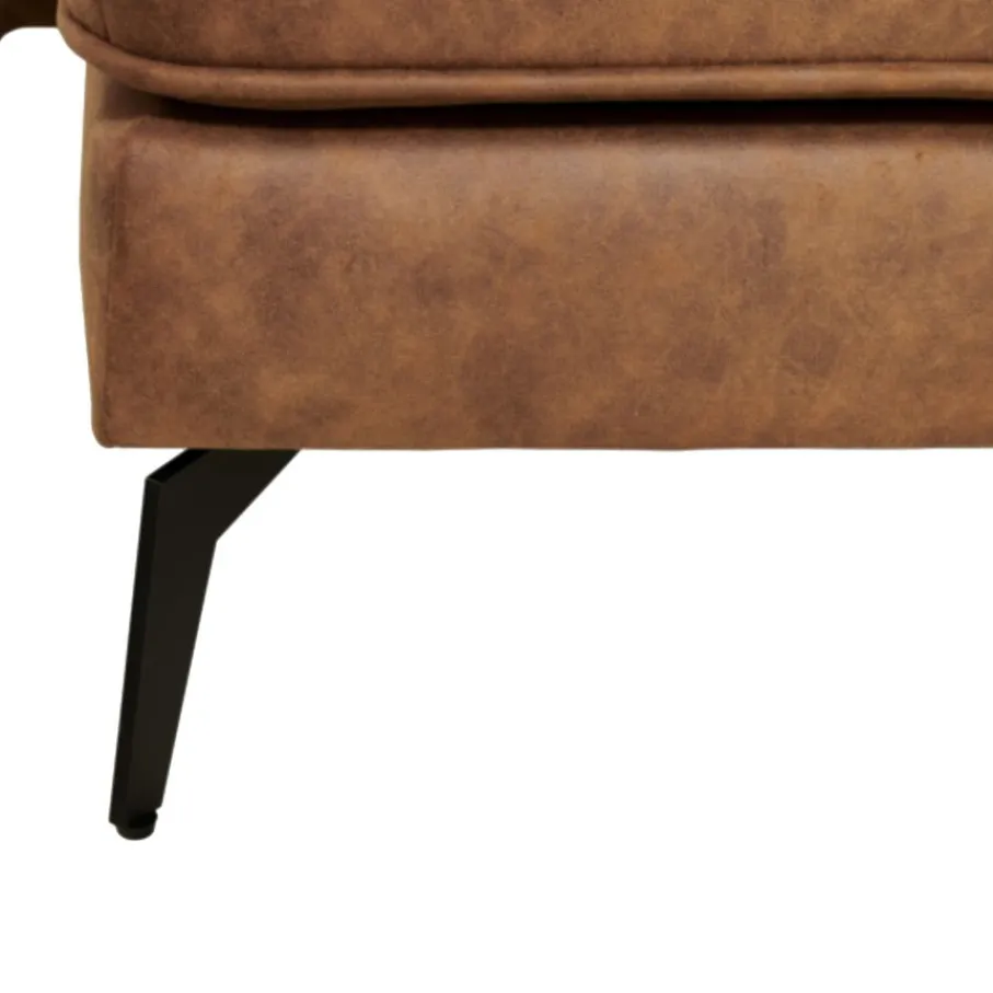 Hoekbanken< Hoekbank Etsa Links & Rechts Cognac