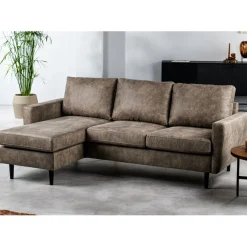 Hoekbanken< Hoekbank Kinslee Links & Rechts Taupe