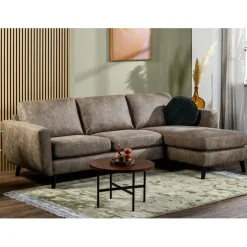 Hoekbanken< Hoekbank Kolton Links & Rechts Taupe