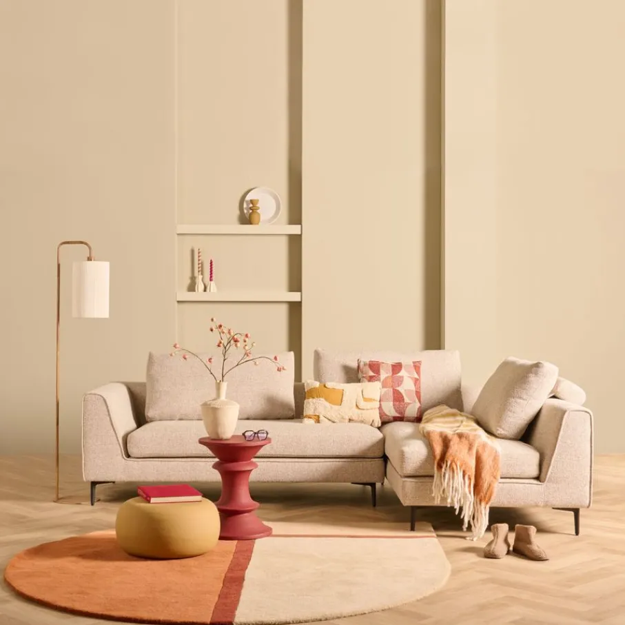 Modulaire Banken|Hoekbanken< Hoekbank Source Rechts Beige