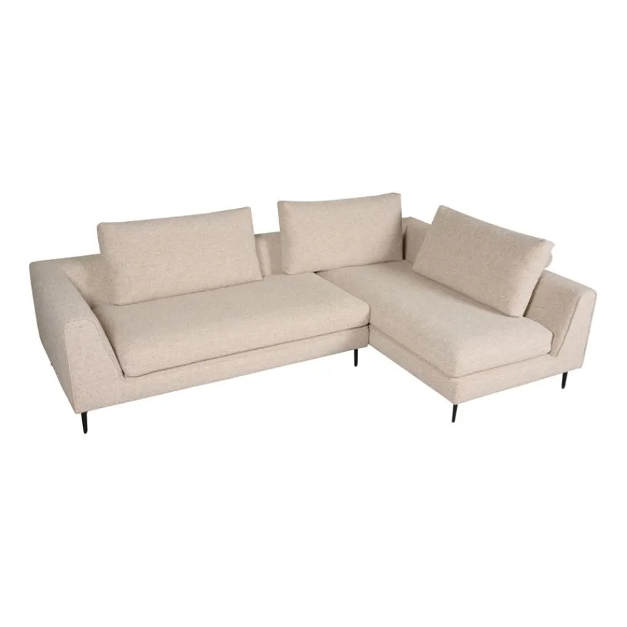 Modulaire Banken|Hoekbanken< Hoekbank Source Rechts Beige