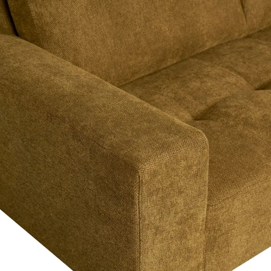 Hoekbanken< Hoekbank Stegen Rechts Mosterdgeel