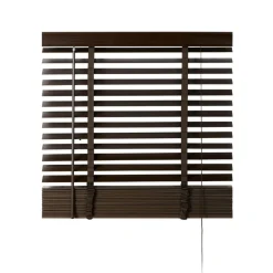 Bruine Jaloezieën< Houten Jaloezie Bruin - 80x210 cm