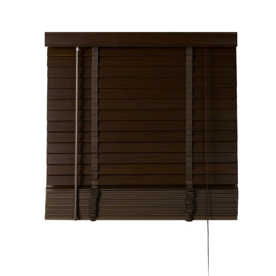 Bruine Jaloezieën< Houten Jaloezie Bruin - 80x210 cm