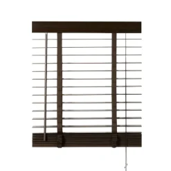 Bruine Jaloezieën< Houten Jaloezie Bruin - 80x130 cm