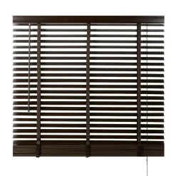 Bruine Jaloezieën< Houten Jaloezie Bruin - 100x210 cm