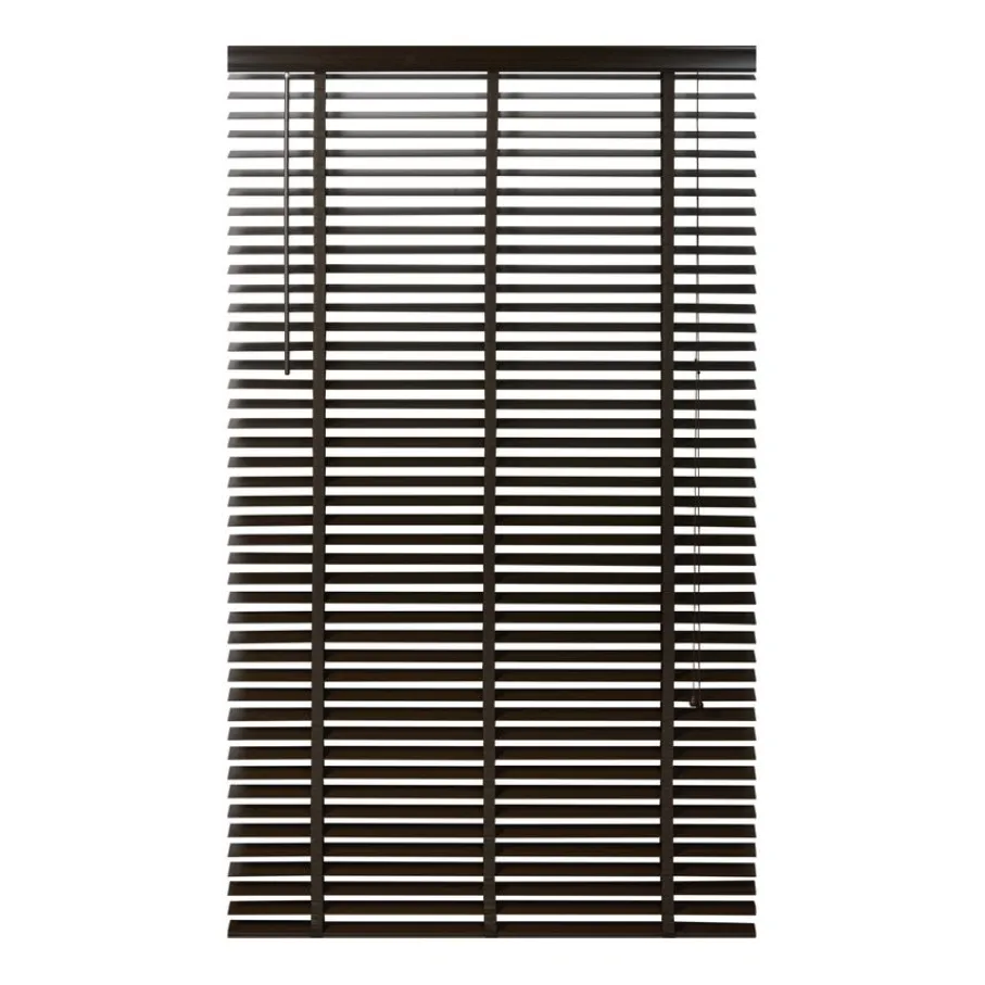 Bruine Jaloezieën< Houten Jaloezie Bruin - 100x210 cm