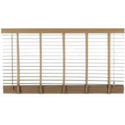 Naturel Jaloezieën< Houten Jaloezie Naturel - 220x210 cm