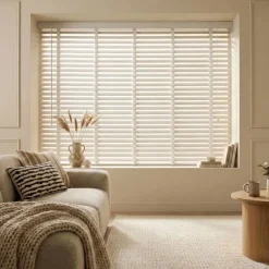 Witte Jaloezieën< Houten Jaloezie Wit - 200x210 cm