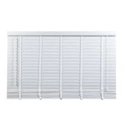 Witte Jaloezieën< Houten Jaloezie Wit - 220x180 cm