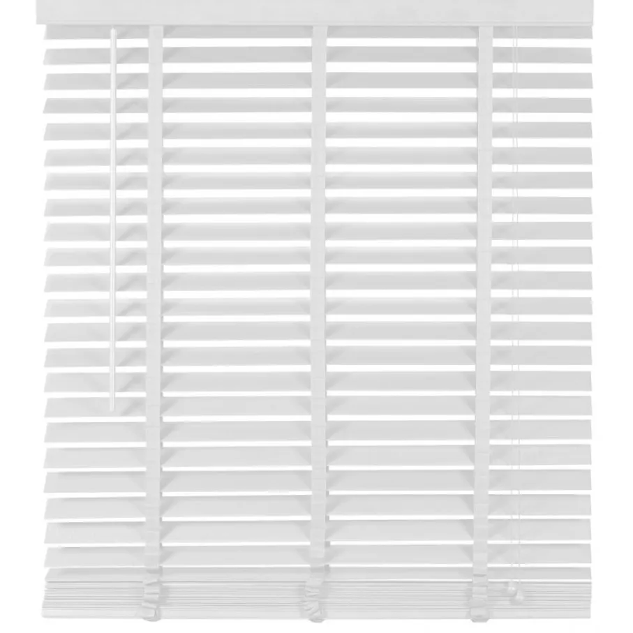 Witte Jaloezieën< Houten Jaloezie Wit - 120x210 cm