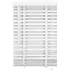 Witte Jaloezieën< Houten Jaloezie Wit - 80x210 cm