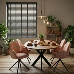 Zwarte Jaloezieën< Houten Jaloezie Zwart - 160x130 cm