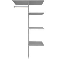 Kastaccessoires< Kastindeling 90 cm Aalst Grijs