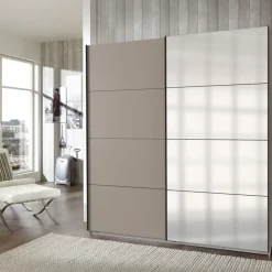 Kledingkasten< Kledingkast Aalst Taupe - 180x210x65 cm
