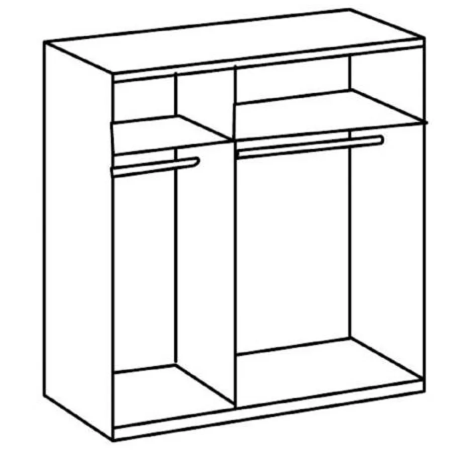 Kledingkasten< Kledingkast Aalst Taupe - 135x210x65 cm