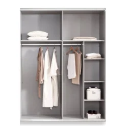 Kledingkasten< Kledingkast Aalst Taupe - 180x210x65 cm