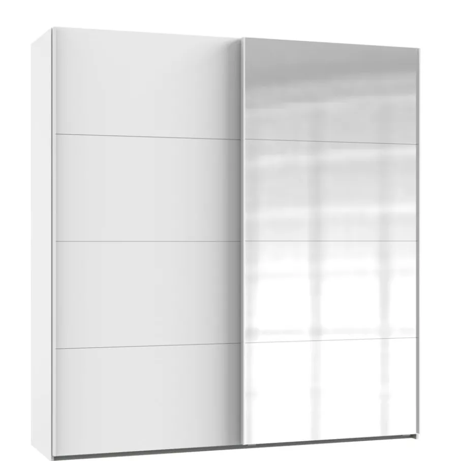 Kledingkasten< Kledingkast Aalst Wit Spiegel - 180x210x65 cm