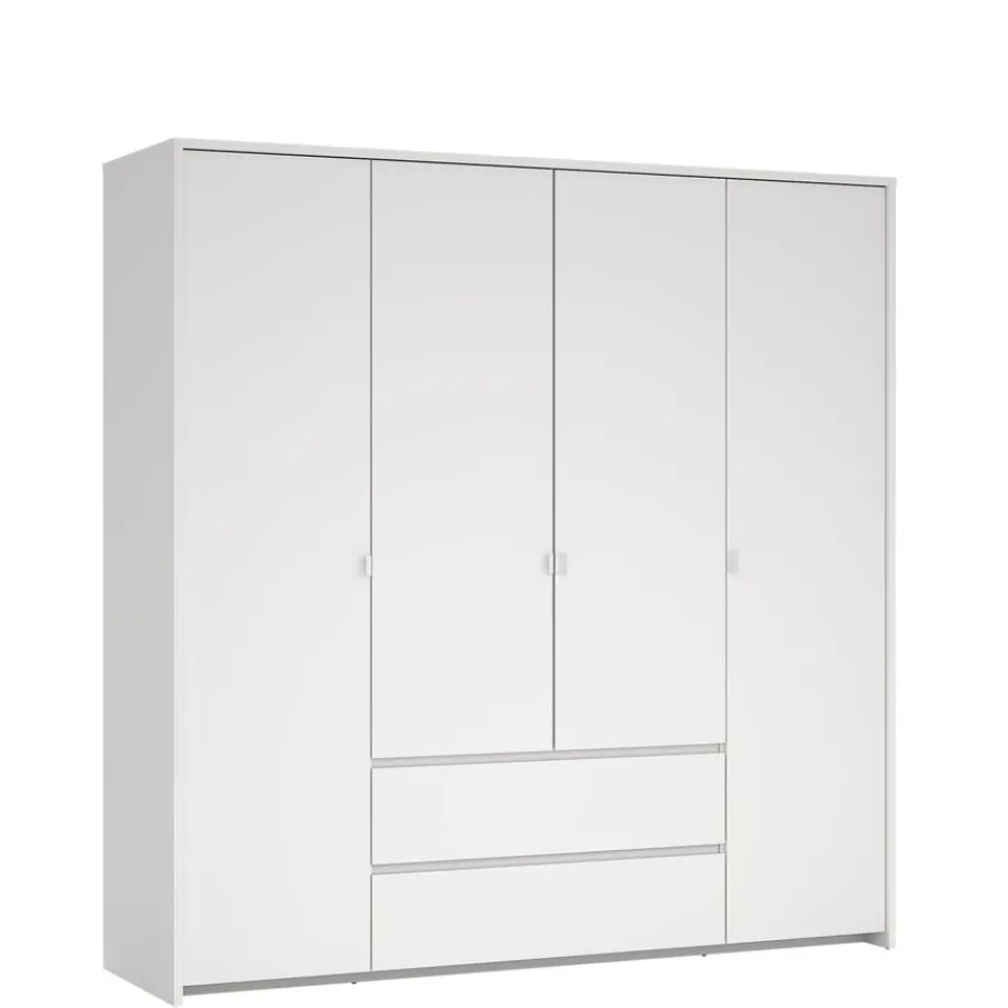 Kledingkasten< Kledingkast Atlanta Wit - 197x202x58 cm