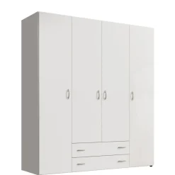 Kledingkasten< Kledingkast Baarlo Wit - 160x176x52 cm