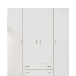 Kledingkasten< Kledingkast Baarlo Wit - 160x176x52 cm