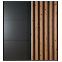 Kledingkasten< Kledingkast Bakel Donkergrijs - 200x216x65 cm