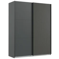 Kledingkasten< Kledingkast Bakel Donkergrijs - 200x216x65 cm