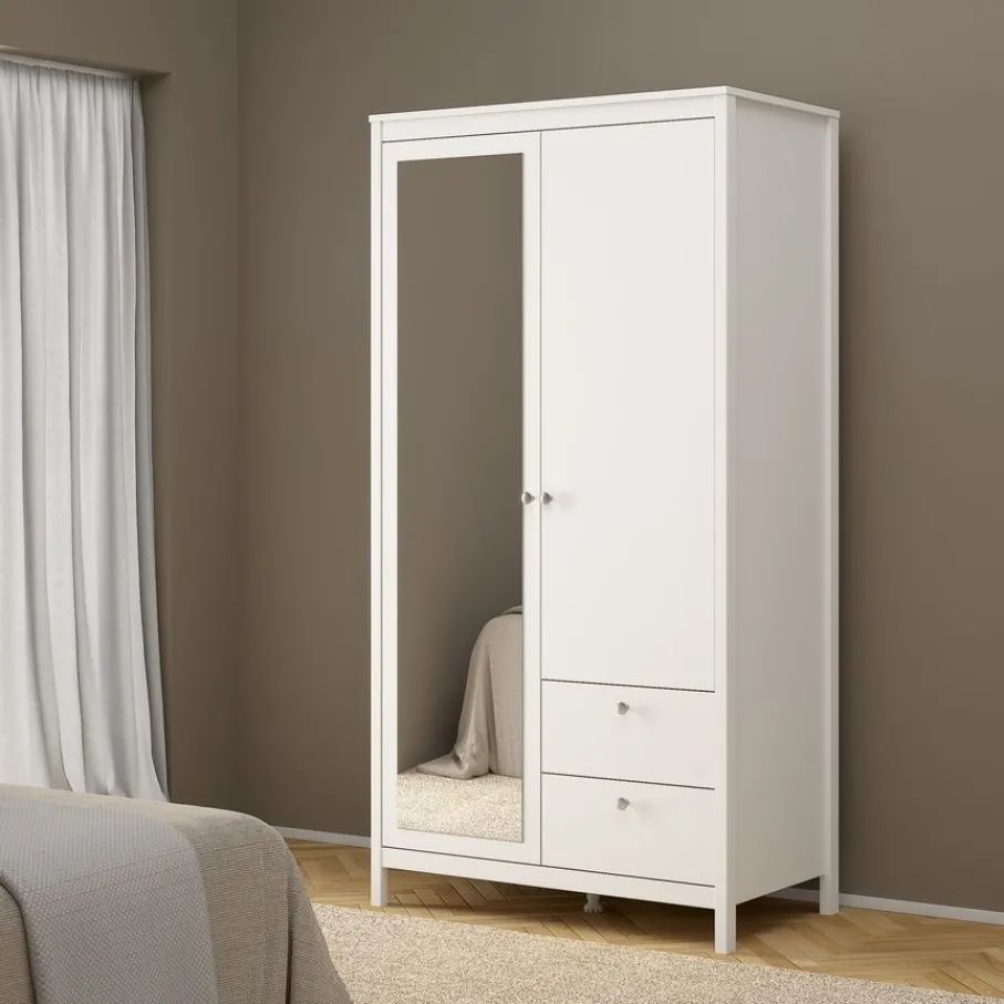 Kledingkasten< Kledingkast Dallas Wit - 103x199x59