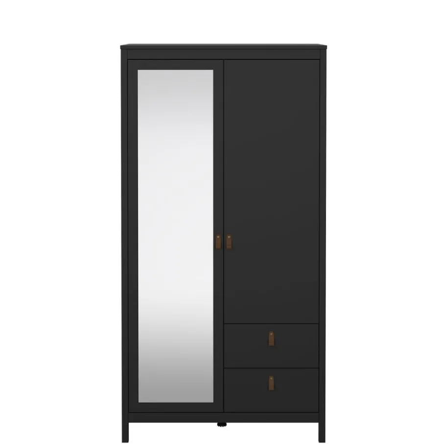Opbergkasten< Kledingkast Dallas Zwart - 103x199x59