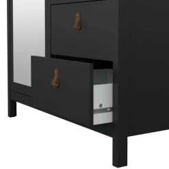 Opbergkasten< Kledingkast Dallas Zwart - 103x199x59