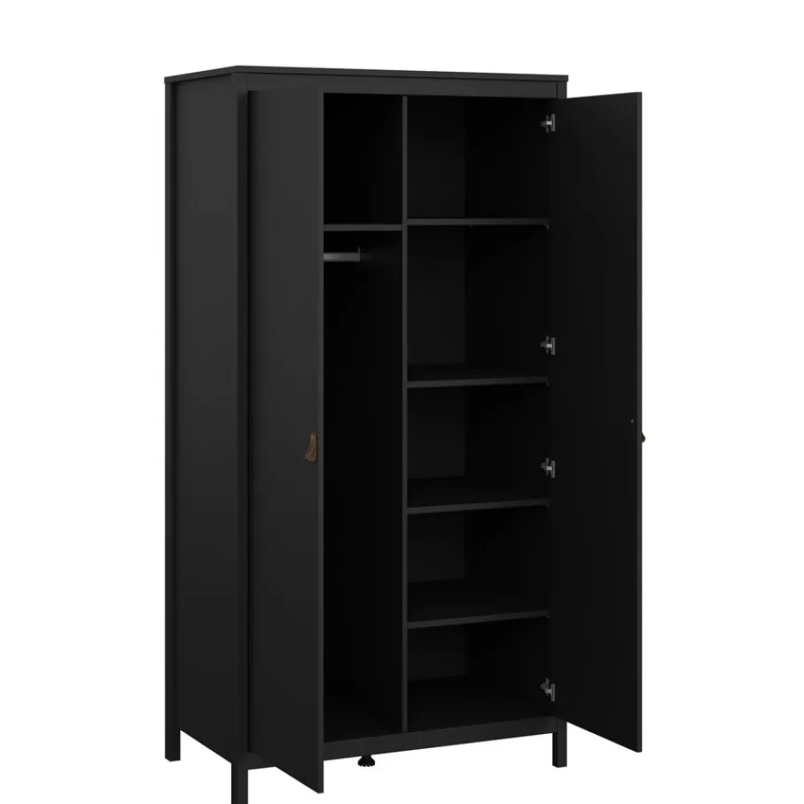 Opbergkasten<Light - Living Kledingkast Dallas Zwart - 103x199x59