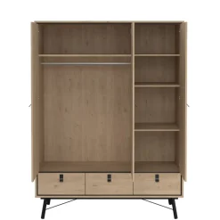 Kledingkasten< Kledingkast Denver Eiken - 150x200x60 cm