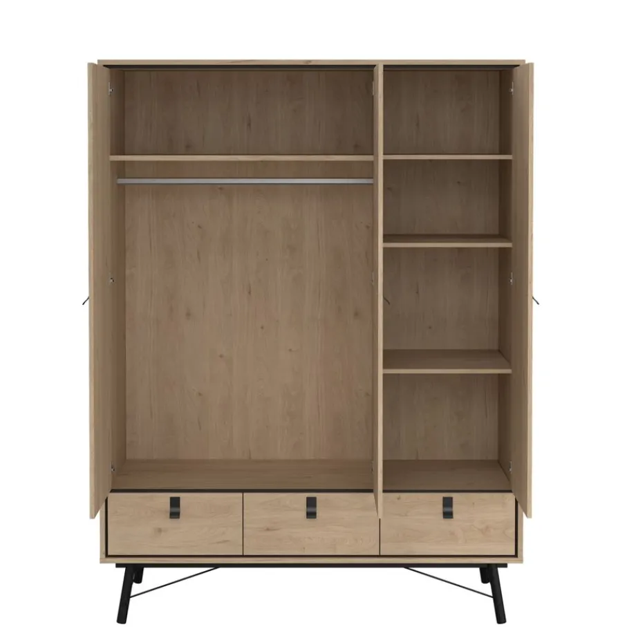 Kledingkasten< Kledingkast Denver Eiken - 150x200x60 cm
