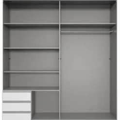 Kledingkasten< Kledingkast Elsen Wit - 179x198x64 cm