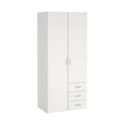 Kledingkasten< Kledingkast Harper Wit - 78x176x36 cm