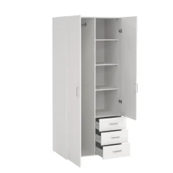 Kledingkasten< Kledingkast Harper Wit - 78x176x36 cm