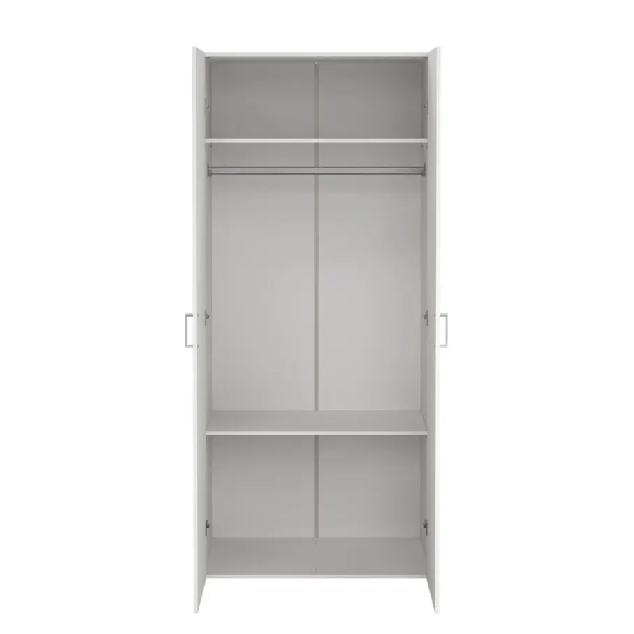Kledingkasten< Kledingkast Harper Wit - 78x176x50 cm