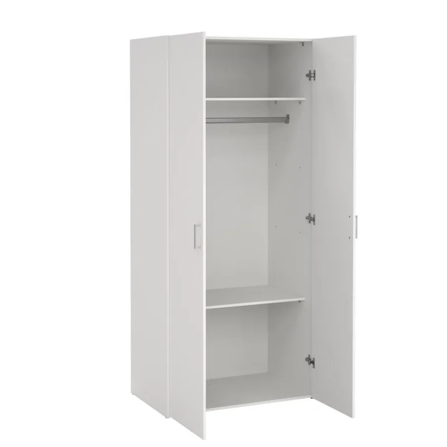 Kledingkasten< Kledingkast Harper Wit - 78x176x50 cm